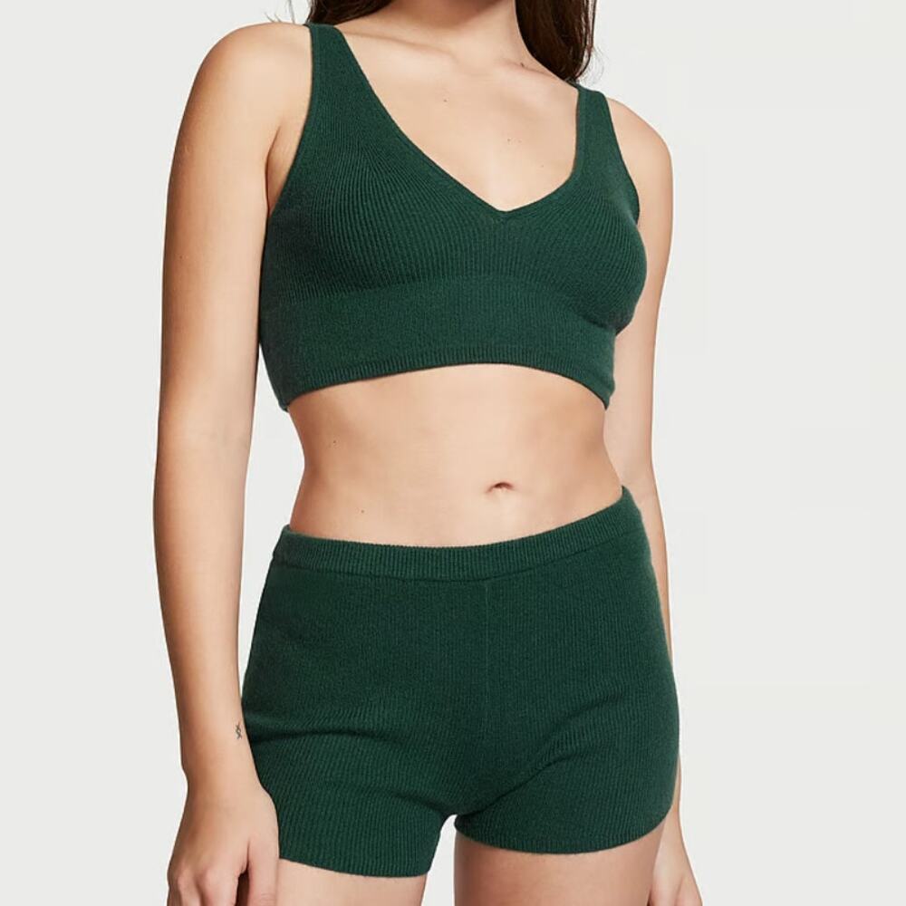 RARE Victoria Secret Cashmere Bralette Bottom Set